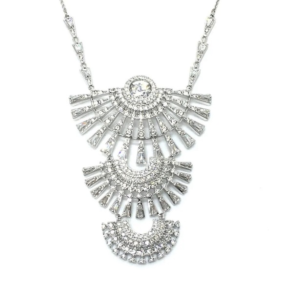 SWAROVSKI Sparkling Dance Dial up Necklace Crystal Silver Pharaoh Egyptian RARE
